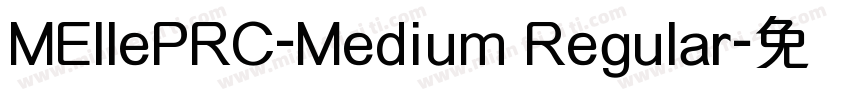 MEllePRC-Medium Regular字体转换